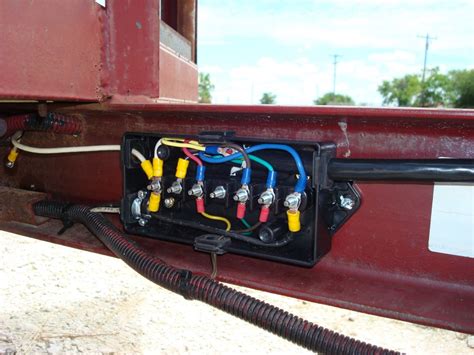 semi trailer electrical box|wiring junction box for trailer.